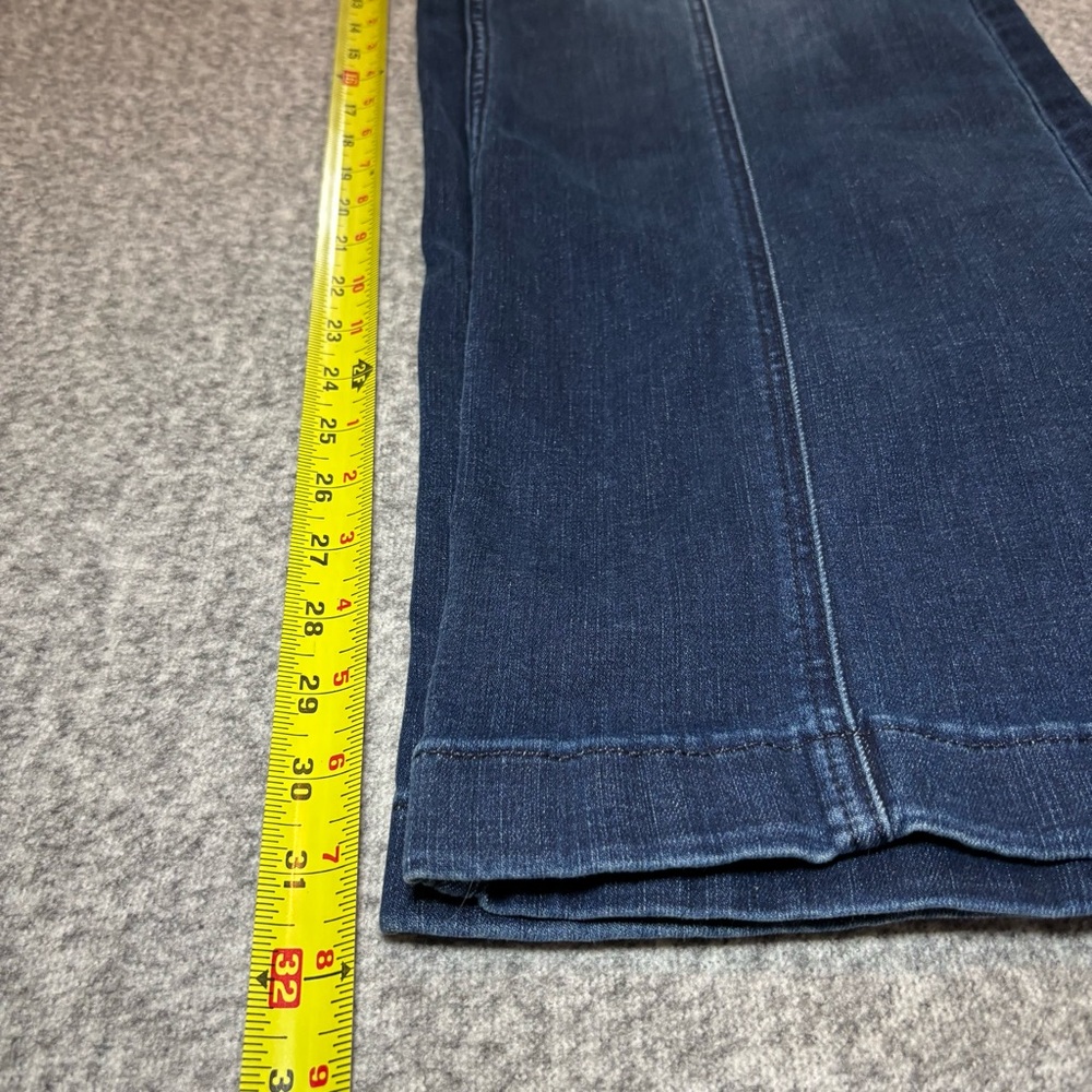 White House Black Market Women’s Extra High Rise Cargo Wide Leg Jeans Size 14 - Picture 11 of 12